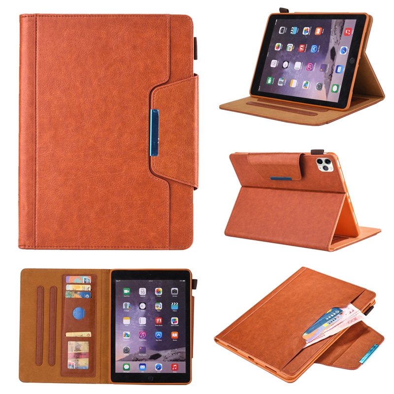 Bao da máy tính bảng PU có ngăn đựng thẻ có giá đỡ cho Apple iPad Pro 11 2020 10.2 7th 9.7 2018 Air 2 1 3 Mini 5 4