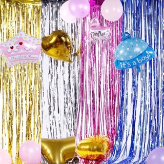 Rèm kim tuyến  trang trí sinh nhật, sân khấu