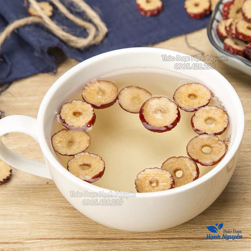 Táo đỏ thái lát sấy khô 1kg (Trà táo đỏ, dưỡng nhan, bổ dưỡng) - Thảo Dược Hạnh Nguyên