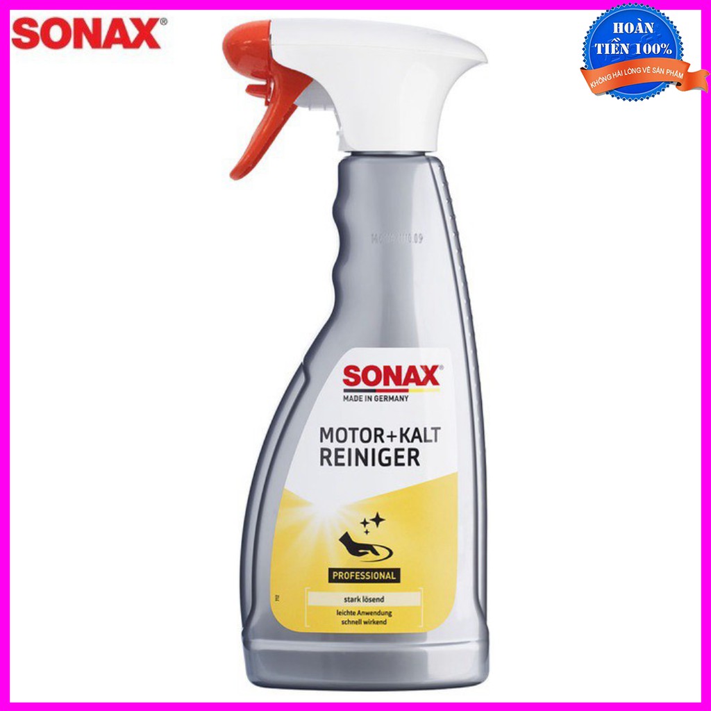 Dung dịch tẩy rửa, vệ sinh khoang máy ô tô thương hiệu Đức - Sonax Engine cold cleaner 543200 Dung tích 500ml