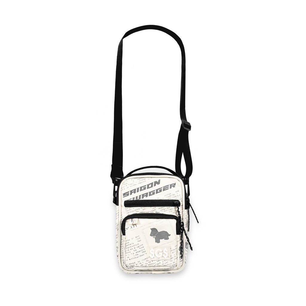 Túi Đeo Chéo Nam, Nữ Dọc In Họa Tiết Báo SAIGON SWAGGER® SGS Journal Cross Bag | BigBuy360 - bigbuy360.vn