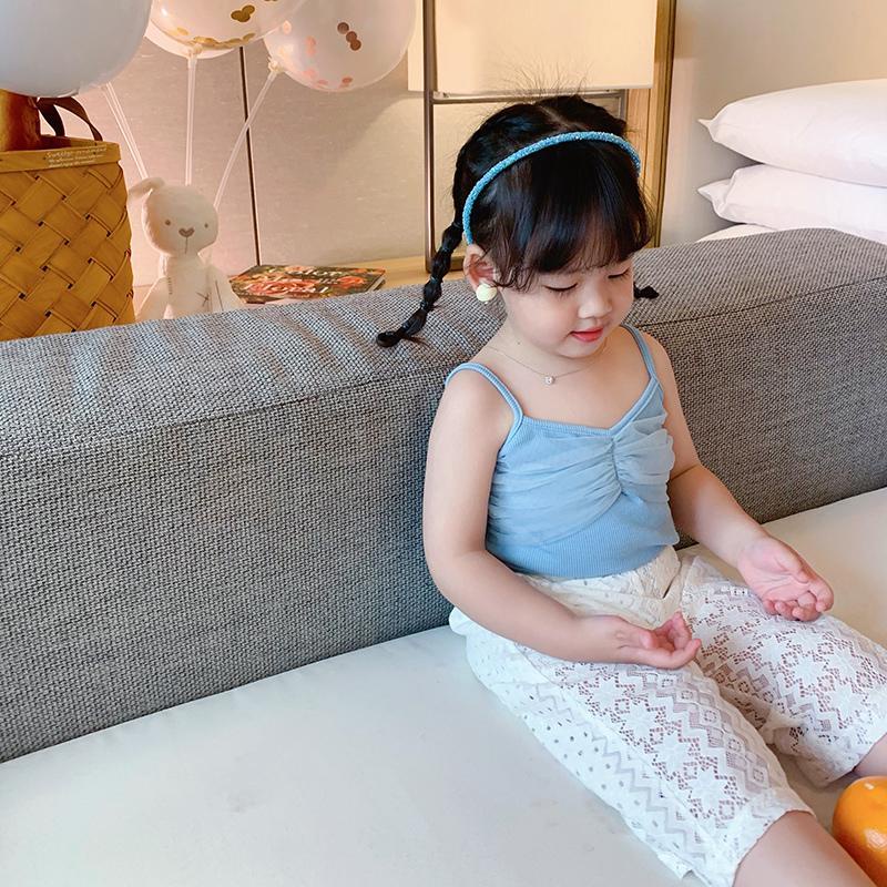 Áo Hai Dây Phối Lưới Màu Sắc Kẹo Ngọt Xinh Xắn Cho Bé Gái
