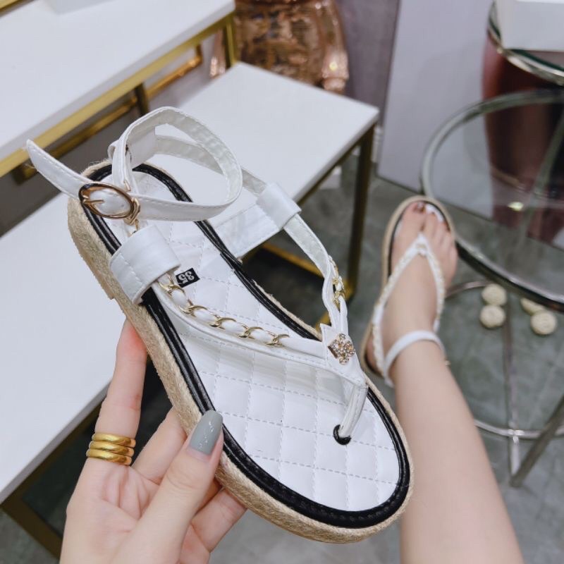 sandal hiền hồ đế cói