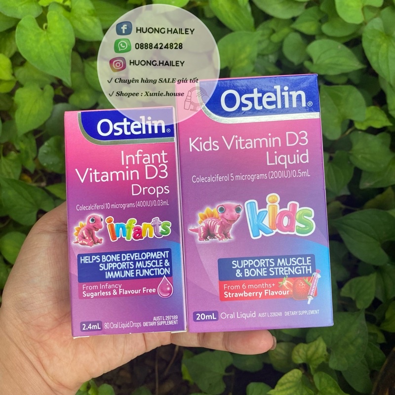 Bổ sung Vitamin D3 Ostelin cho trẻ