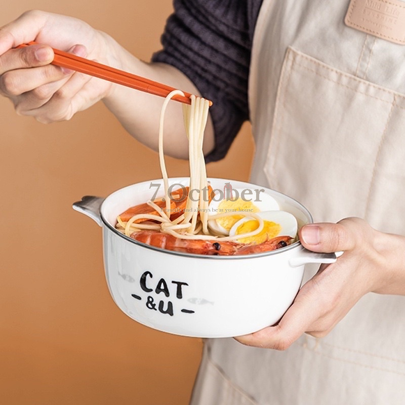 Bát Mèo Sứ có nắp hình con vật ngộ nghĩnh🐮,Bát Xứ hình Cún, đẹp mê ly🐷