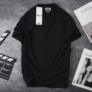 Áo thun nam nữ trơn đen, trắng chất vải dày mịn co dãn 4 chiều- bw fashion