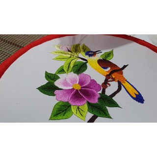 Combo 20 cuộn chỉ handmade, Bút vẽ bay và vải dùng thêu thùa, dụng cụ thêu thùa may vá