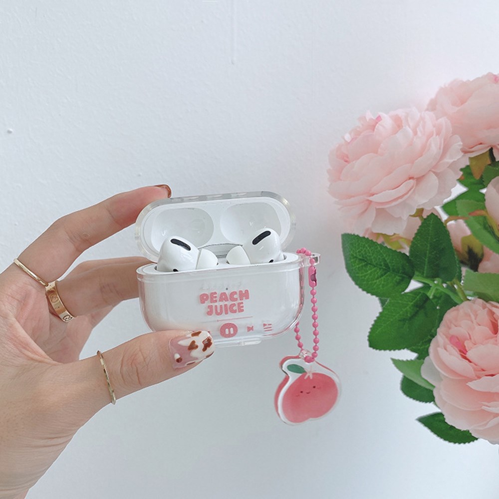 Vỏ bảo vệ bao đựng tai nghe thiết kế có quai đeo dễ thương cho airpod 1 2