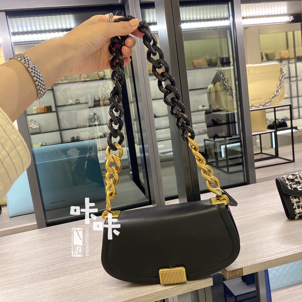 Túi Xách CK2- Phong Cách Mới Cho Nữ20270892 Áo Lót Một Dây Hở Vai Phối Chuỗi Socola Thời Trang Cho Nữ