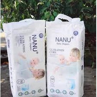 Bỉm quần nanu baby đủ size siêu mỏng m/l/xl/xxl/3xl 50/100 miếng
