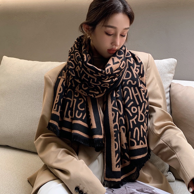 Khăn choàng cổ thu đông len dạ cashmere dày ấm áp size 65*190cm - Mã CM011 The Collar Box