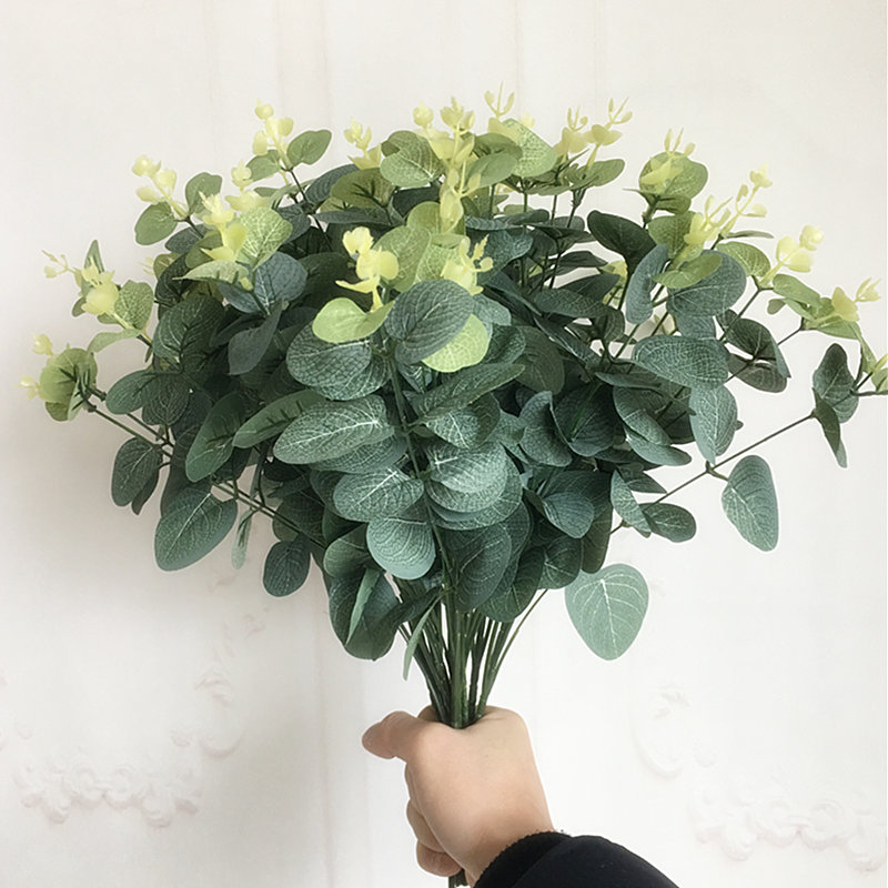 Bó Cây Bạch Đàn Nhân Tạo 16 Nhánh Dùng Trang Trí Độc Đáo