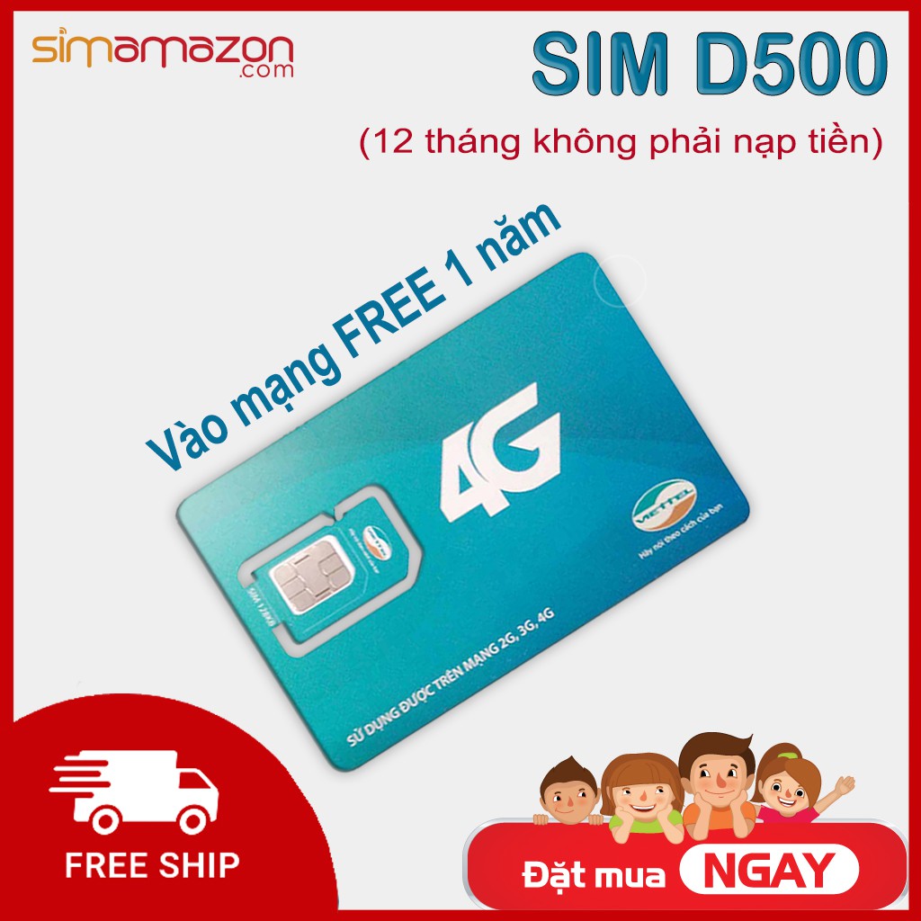 Sim 4G Viettel D900 Trọn Gói 1 Năm Không Nạp Tiền giá rẻ
