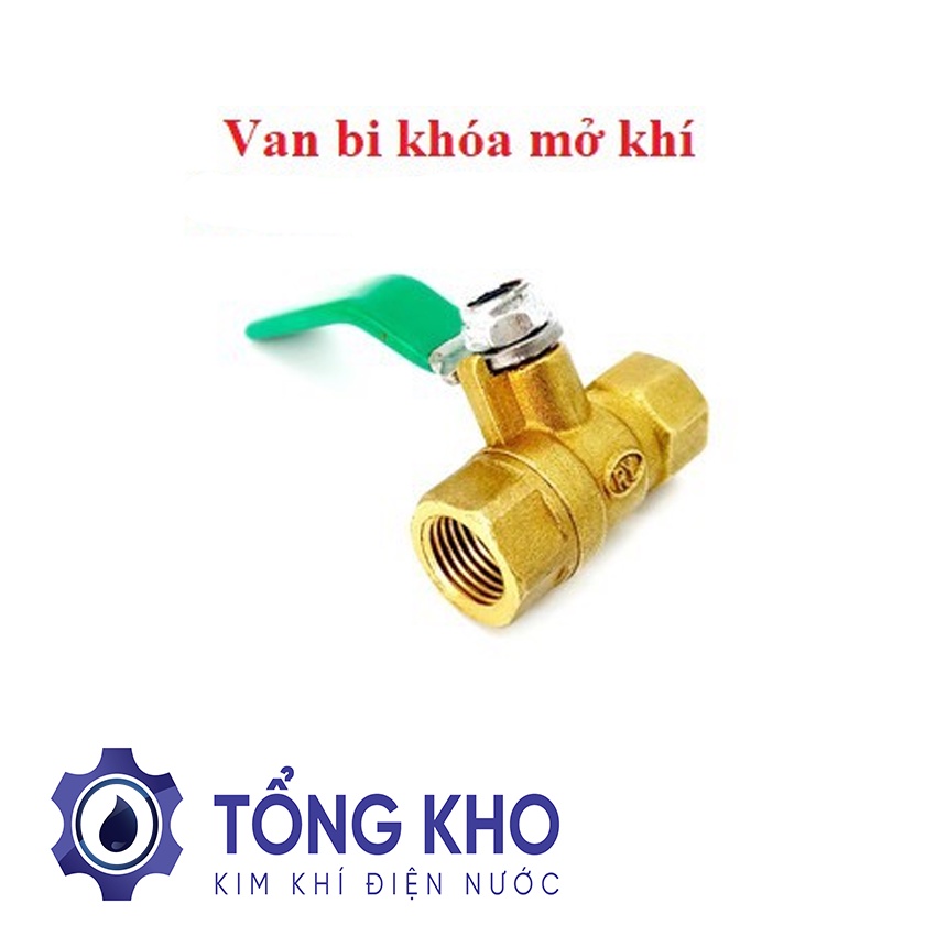 Van bi tay gạt đồng khóa mở khí nén, phun sương - Tổng kho kim khí điện nước