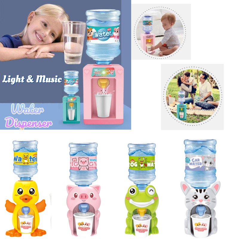 Máy đồ uống kích thích điện Đài phun nước uống vui nhộn Children's Mini Funny Drinking Fountain Electric Simulation Beverage Machine Pretend Play Toys