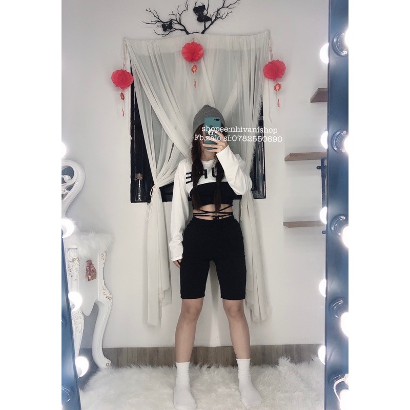 quần legging lửng , quần ngố thể thao co giãn đ chơi tập thể dục dễ phối đồ