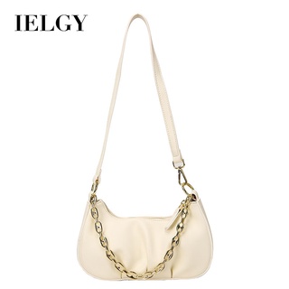 IELGY Niche Túi Xách Đeo Vai Phối Xích Hình Đám Mây Gấp Gọn Được Cá Tính Cho Nữ