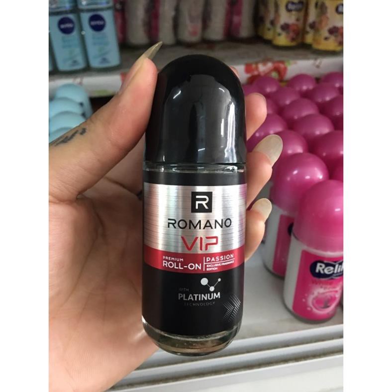 Lăn khử mùi romano vip 50ml ( kẻ đỏ )