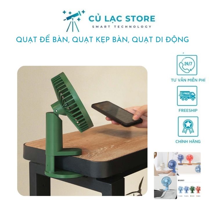 Quạt mini kẹp bàn đa năng tiên lợi