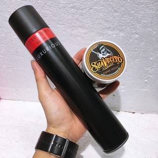COMBO SÁP VUỐT TÓC SUAVECITO POMADE VÀ GÔM XỊT TÓC LUXURIOUS