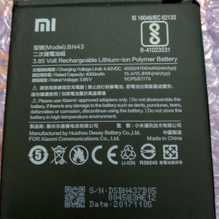 Pin Cho Xiaomi Redmi Note4x (BN43)