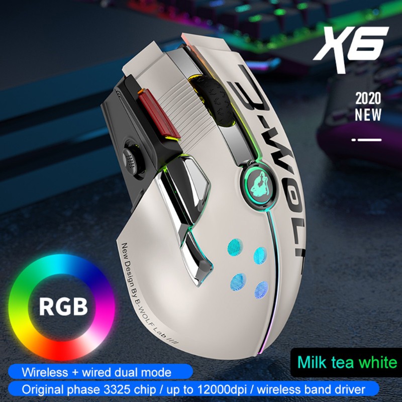 Chuột Gaming X6 Không Dây 12000 Dpi