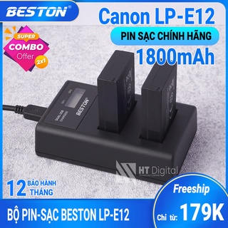 Pin Sạc Canon LP-E12 Beston Cho Máy Ảnh Canon M10 EOS M6 EOS M50 EOS M100