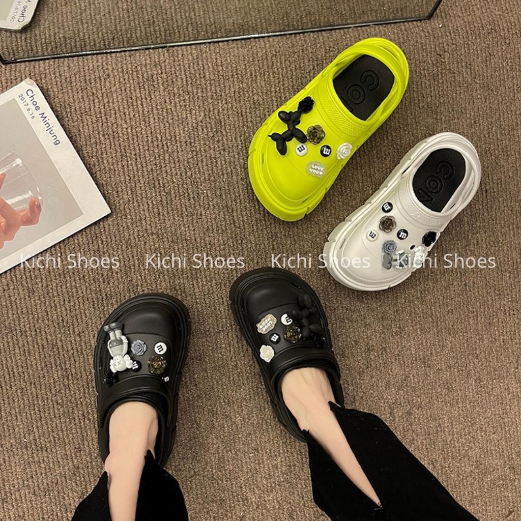 Dép sục crocs phụ kiện Bearbrick HÀNG CHÍNH HÃNG