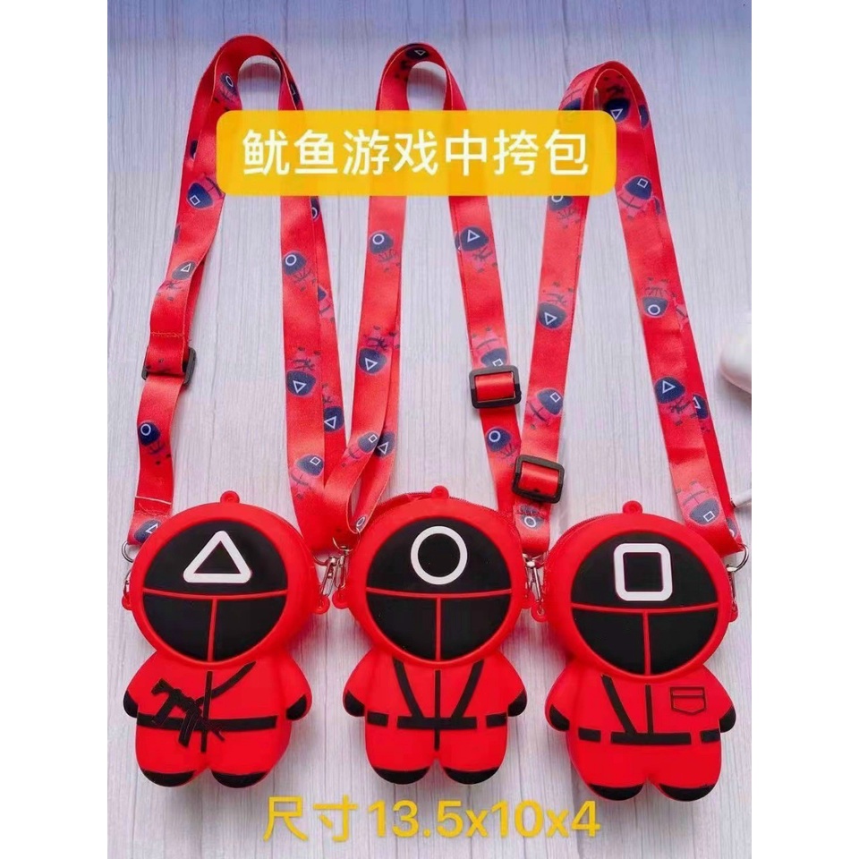 túi đeo chéo pop it trò chơi con mực cho bé