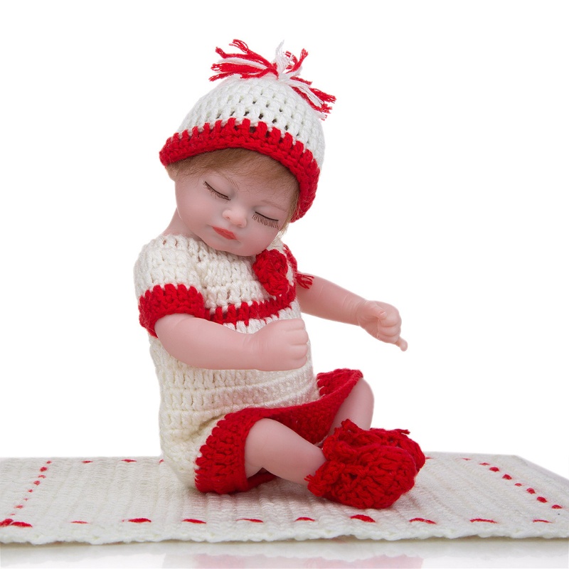 Búp Bê Em Bé Sơ Sinh Silicone 11 Inch Mềm Mại