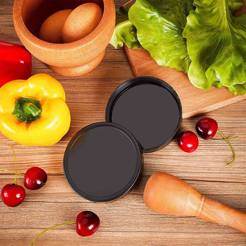 6pcs Black Plastic Keep Fresh Jar Lid For Magic 250w