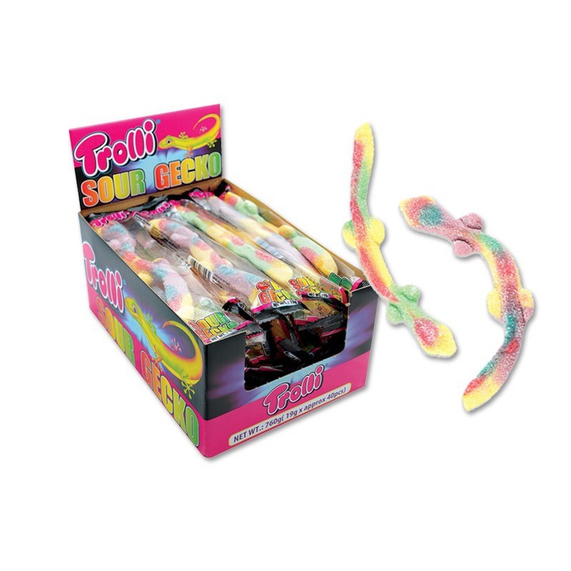 Kẹo Dẻo Trolli Sour Gecko xách tay Đức