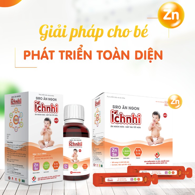 Siro Ăn Ngon Ích Nhi ăn ngon hơn, hấp thu tốt hơn