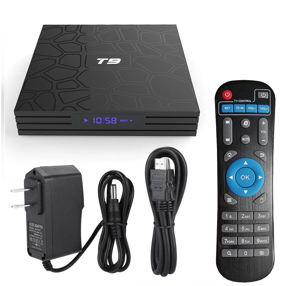 Thiết bị chuyển đổi TV thường thành smart TV T9 RK3328 4K 2.4G WIFI Bluetooth USB 3.0 32GB Smart TV Box Android 8.1