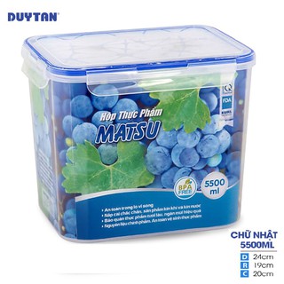 HỘP NHỰA DUY TÂN MATSU 5500ML