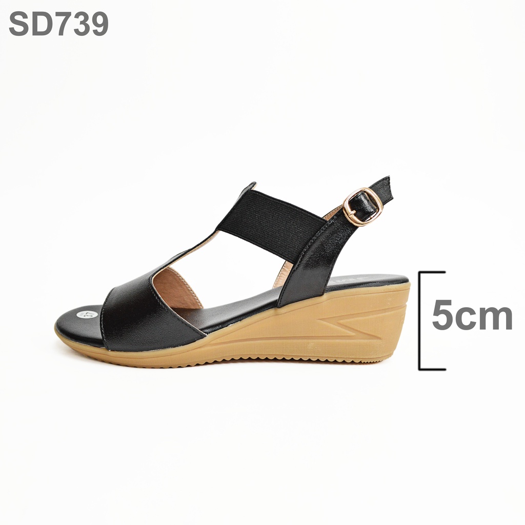 Giày Sandal Đế Xuồng Hở Mũi - JMP - SD739