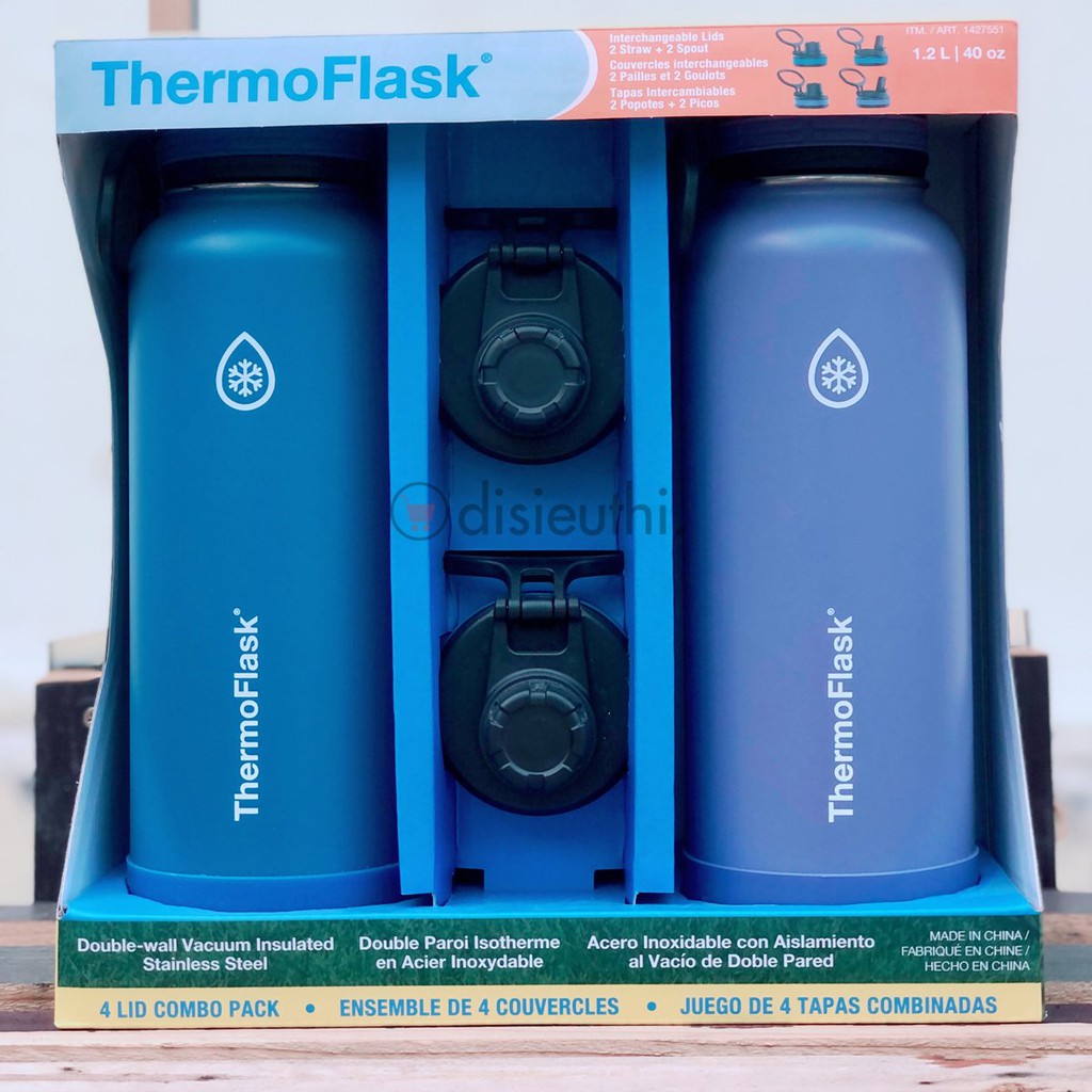 Bình Giữ Nhiệt Thermoflask  1.2l Thermoflask 1200ml 12.5 x 10.5 x 34.8 cm chất liệu cao cấp, giữ nóng 12h giữ lạnh 24h