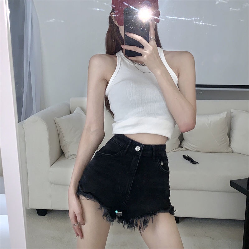 Quần short denim JSC ống rộng lưng cao thời trang mùa hè cho nữ