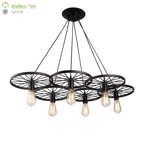 đèn thả 6 bánh xe giá rẻ