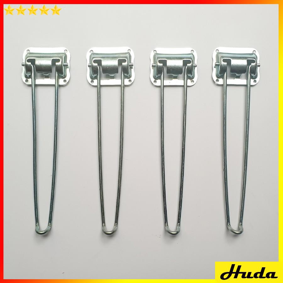 Bộ 4 chân bàn xếp gập học sinh, sinh viên cao 26,5cm (bao gồm vít)