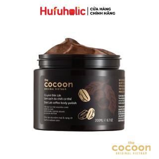 Tẩy da chết cho cơ thể chiết xuất từ Cà phê Đắk Lắk COCOON DakLak Coffee Body Polish 200ml COCN05
