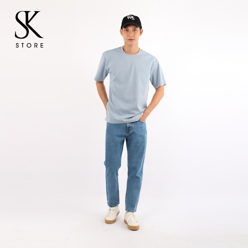 [Mã SRBACK010912 hoàn 20K xu đơn 50K] Quần Jeans Nam SK Korea Dáng Regular Màu Xanh Navy Ống Suông MPTN-20009 | BigBuy360 - bigbuy360.vn