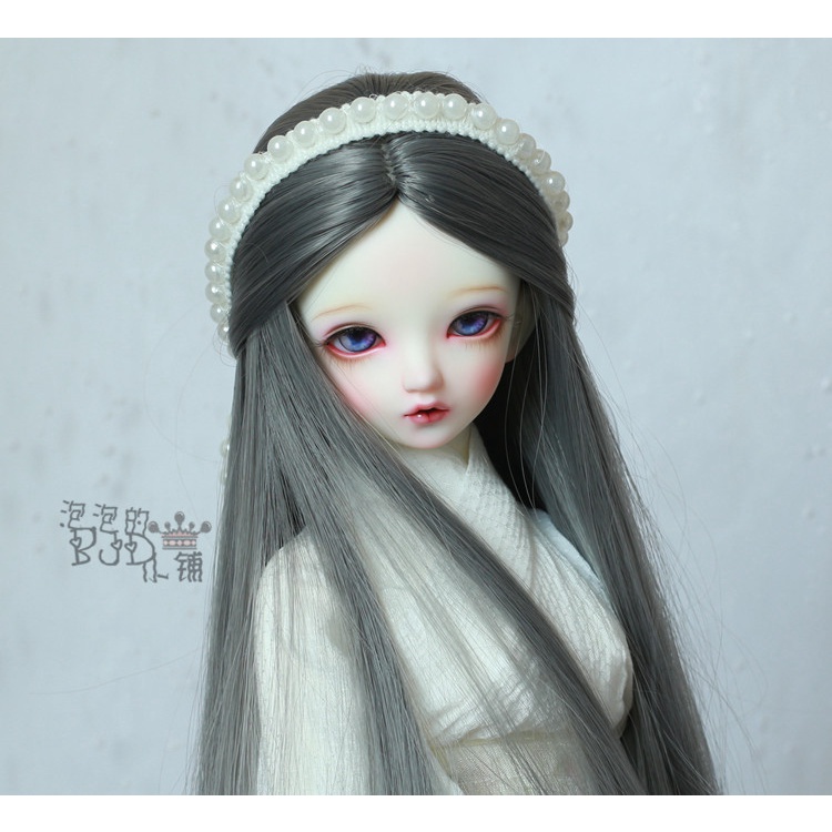 Tóc Giả Thẳng Dài Màu Đen DW003 BJD.SD Cho Búp Bê Tỉ Lệ 1 / 3 1 / 4 1 / 6