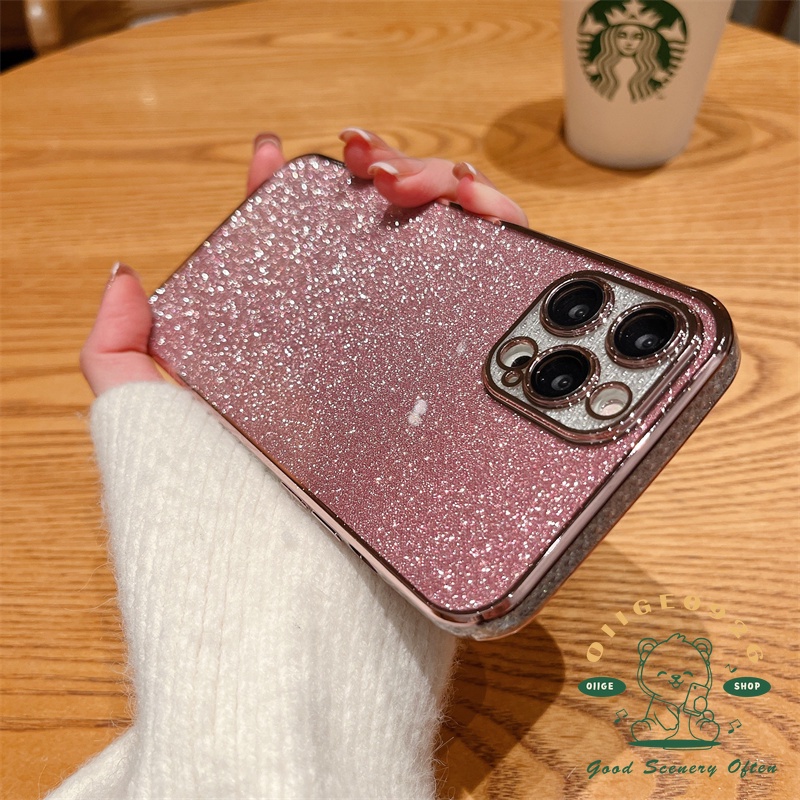 Ốp Điện Thoại TPU Kim Tuyến Nhiều Màu + Viền Bảo Vệ Camera Cho Iphone 13 12 / 11 Pro Max / Xs Max Xr X 8 7Plus