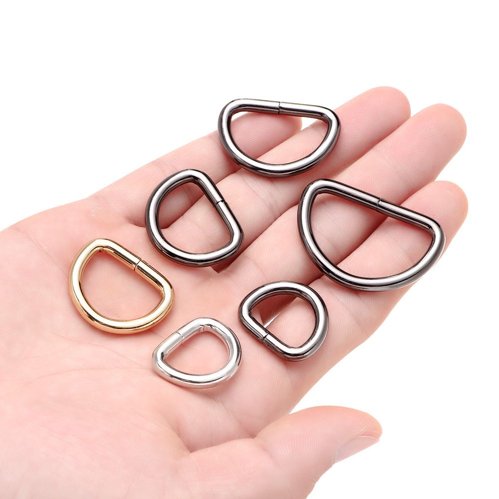 Set 20 Vòng Đeo Cổ Thú Cưng Bằng Kim Loại Hình Chữ D Nhiều Màu Sắc DIY