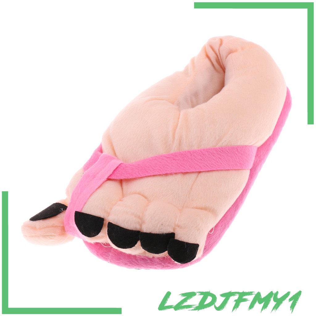 Dép Bông Mềm Giữ Ấm Ngón Chân To Hóa Trang Màu Đen Dành Cho Người Lớn