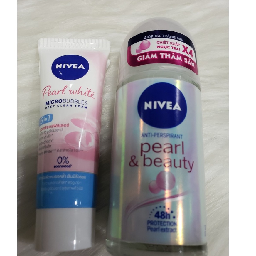 Lăn Khử Mùi Ngọc Trai Sáng Mịn Nivea Pearl & Beauty 50ml