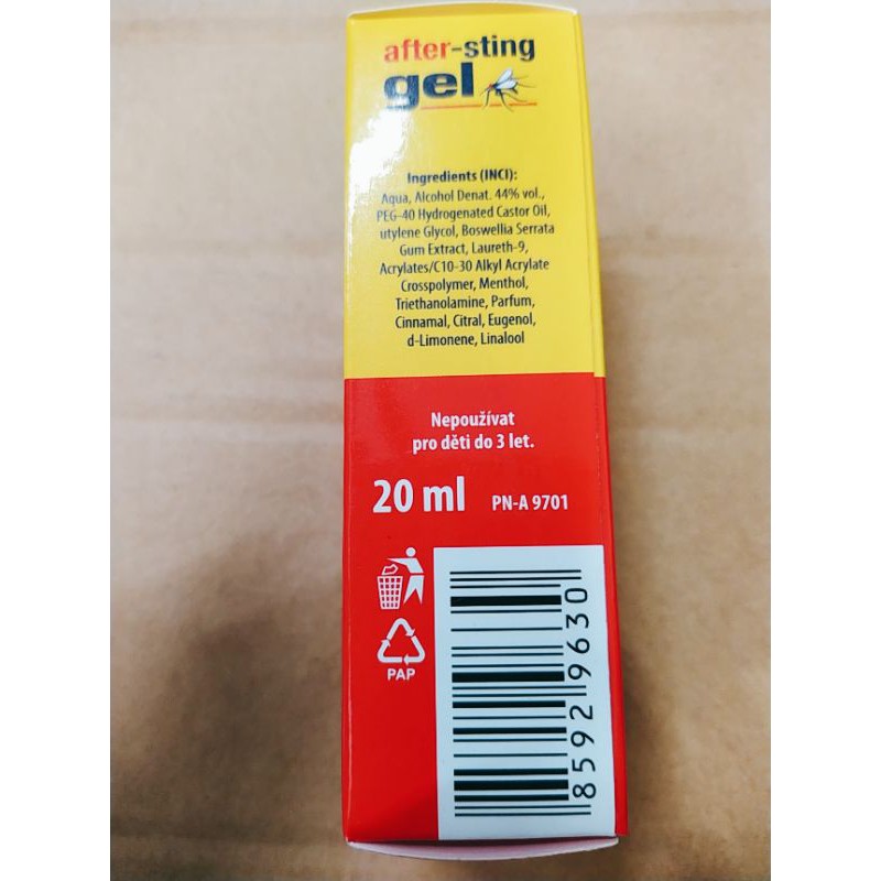 after-sting gel (gel bôi côn trùng cắn)