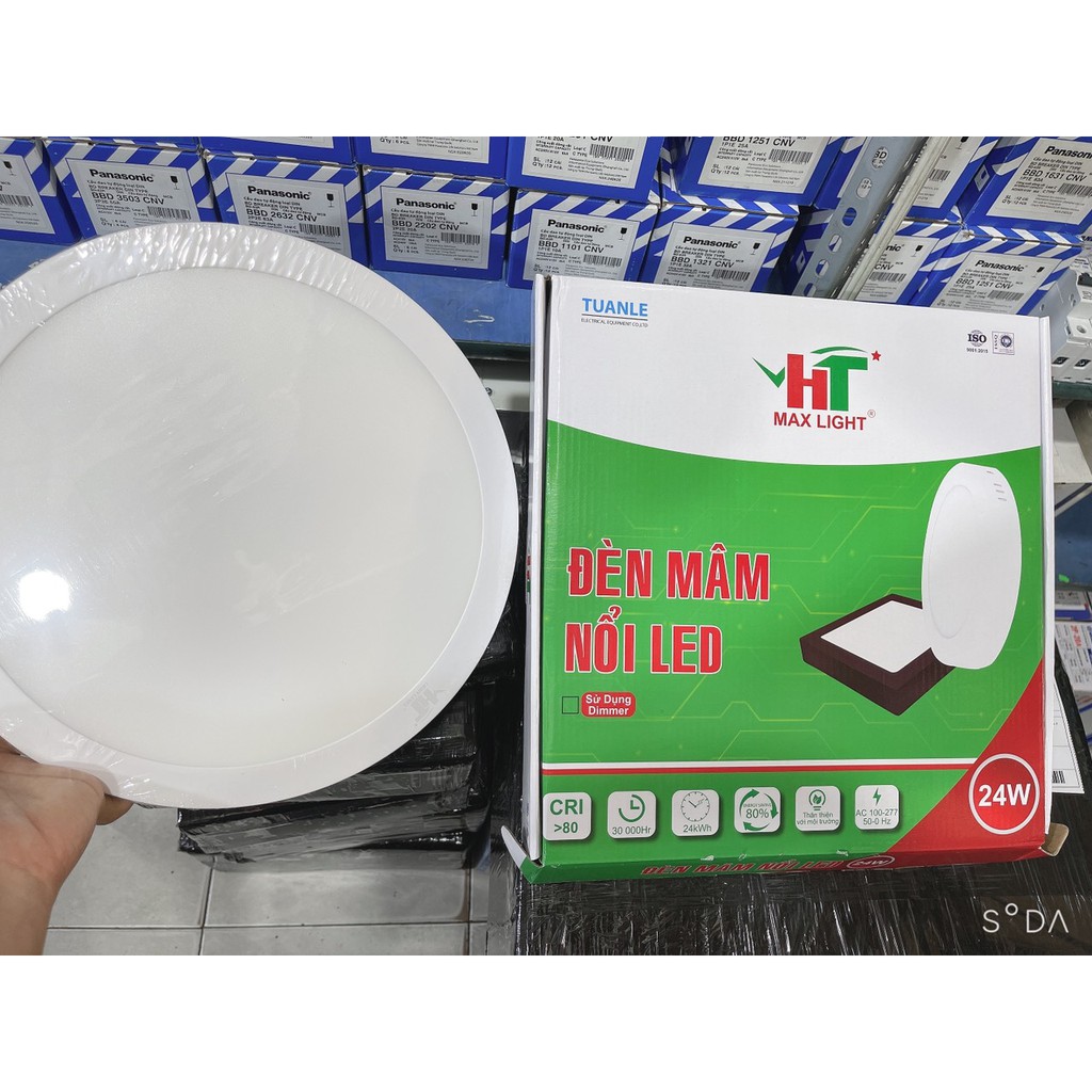 Đèn LED Ốp Trần 24w Tròn/Vuông Siêu Sáng - Tiết Kiệm Điện Năng [ Đèn LED Ốp Nổi ]