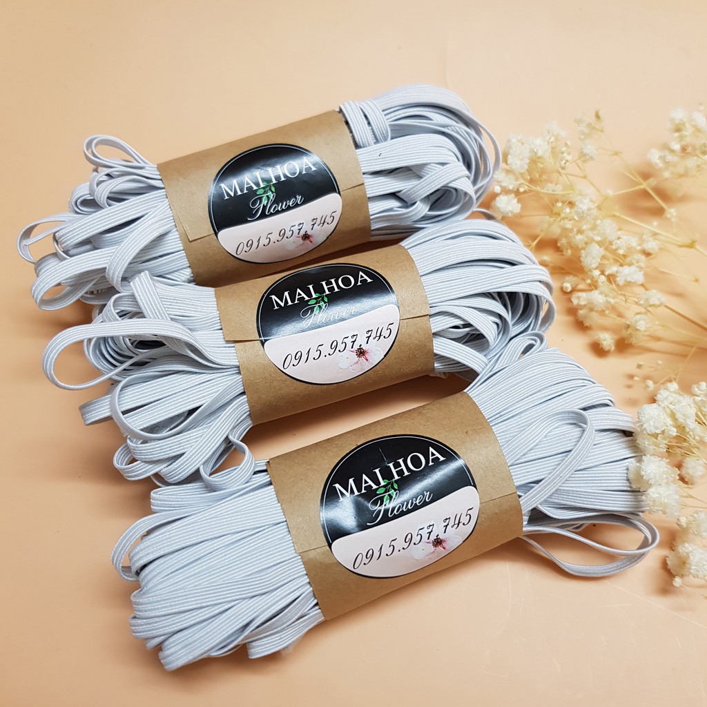 20 mét dây thun quần 0.5cm chun may quần áo sợi đanh dai co giãn tốt Maihoaflower